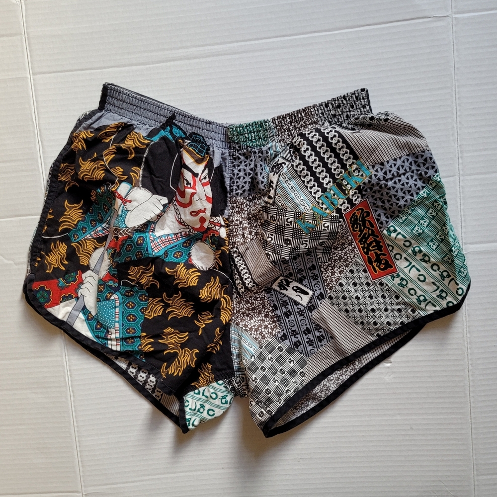 Commercial Comic shorts men's Japanese Kabuki anime style boxers underwear PJs